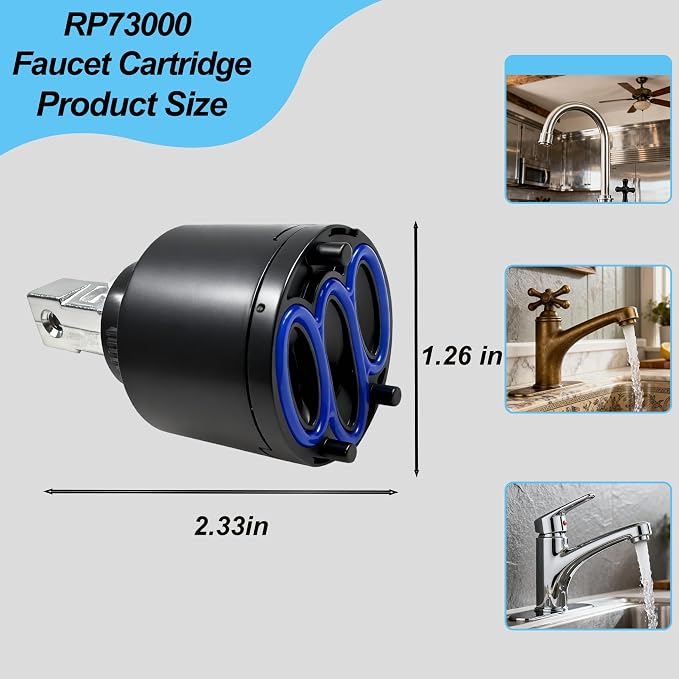RP73000 Faucet Cartridge for Delta, Kitchen/Bathroom Faucet Cartridges Parts - Image 5