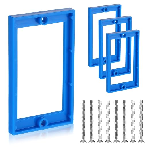 4 Pcs 1/4" Single Gang Box Extender Electrical Box Extender by Unknown