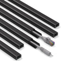 ZhiYo 85" Cord Cover for 1 Wire, Mini Black Cord Hider Wall, 0.5"W x 0.3"H | by ZhiYo