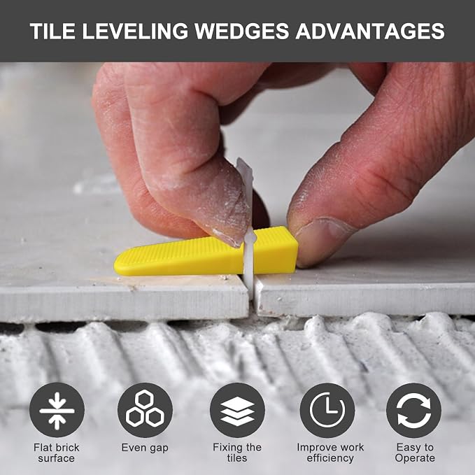 Tile Leveling System Wedges 210 pcs Reusable Tile Leveler Wedges - Image 7