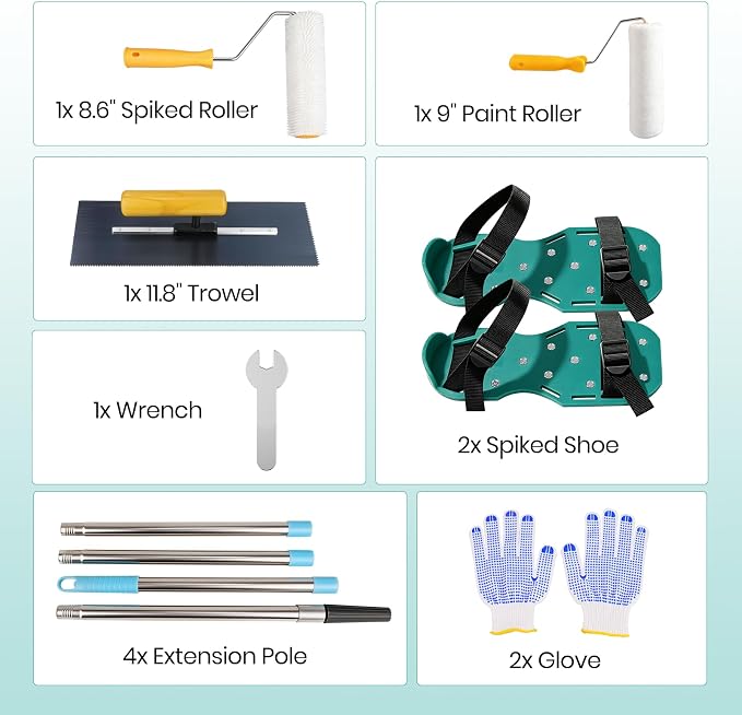 Self Leveling Cement Tool Kit, Epoxy Floor Leveling Tools Kit | Concrete - Image 7