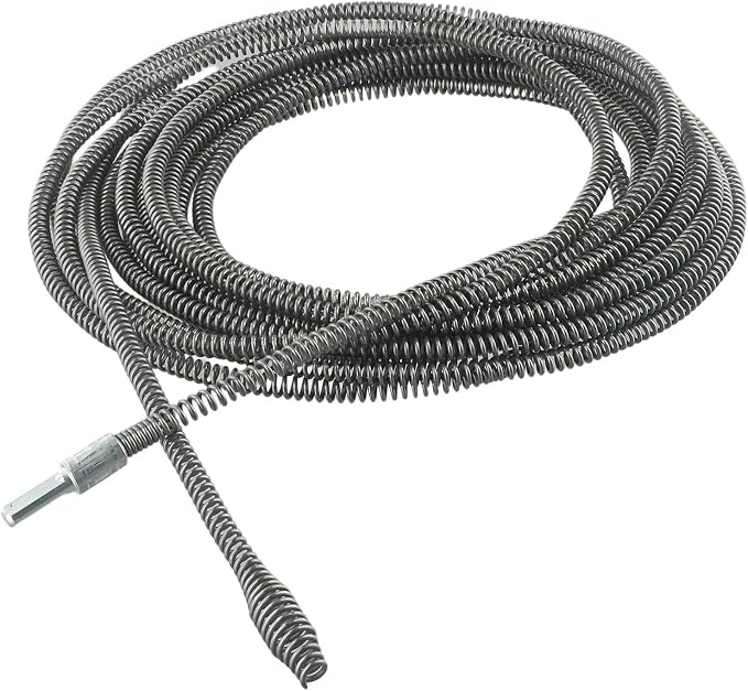 Flexible Spring Pipe Dredging Tool 5M Electric Drill Drain Cleaner by Unknown