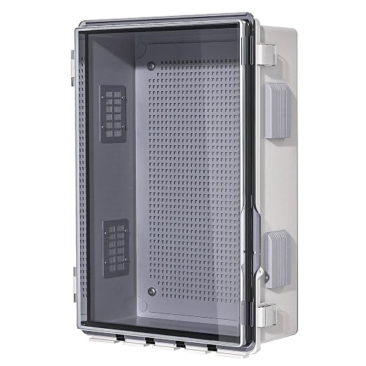 ABS Electrical Junction Box, Ventilated Design, Cable Grommets, IP65 Waterproof by ANIMACYN