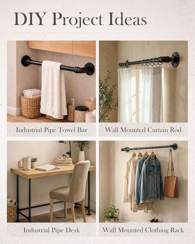 20 Pack 1/2" Malleable Cast Iron Pipe Cap, fits threaded black pipes, - Image 6