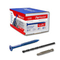 1/4 x 2-3/4" Countersunk Phillips Flat Head Blue Concrete Screw Anchors by Unknown