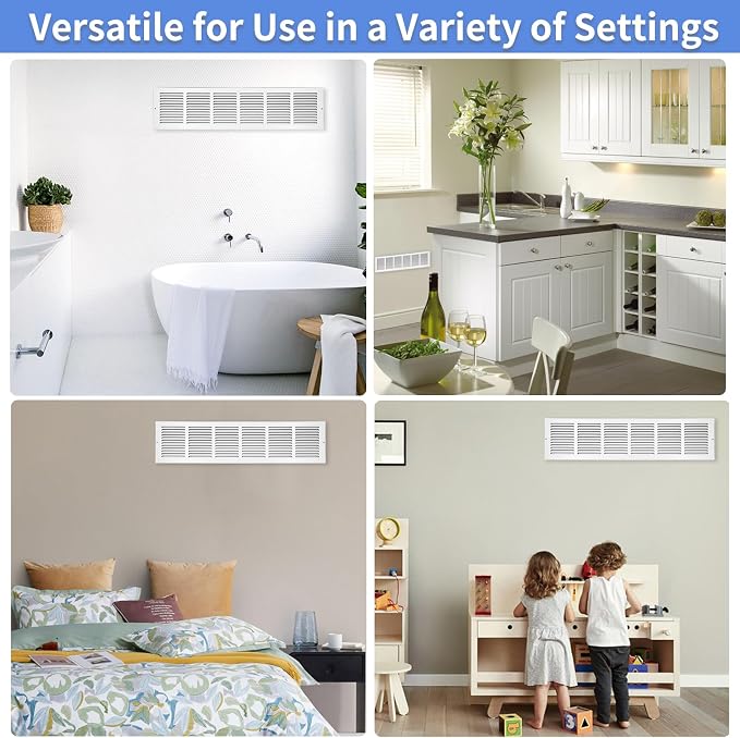 Howeall 30"W x 6"H Steel Return Air Grille, Air Return Vent Cover - Image 6