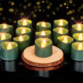 Homemory 50-Pack Green Flameless Battery Tea Light Candles, 200+ Hours | by Homemory