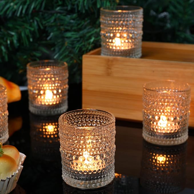 TRIRITE 36 Pack Votive Candle Holders, Reusable Durable Elegant Vintage Votives - Image 5