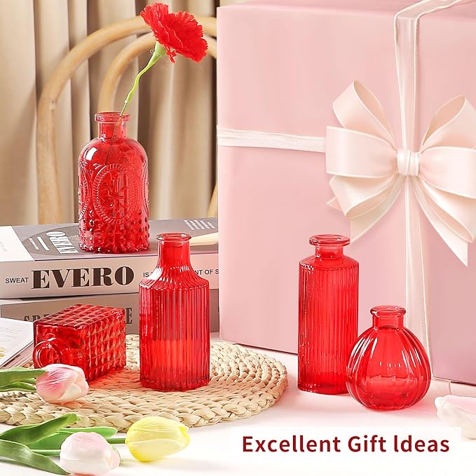 Glass Bud Vases Set of 30 pcs for Wedding, Home Decor, and Events, Mini Vases - Image 2