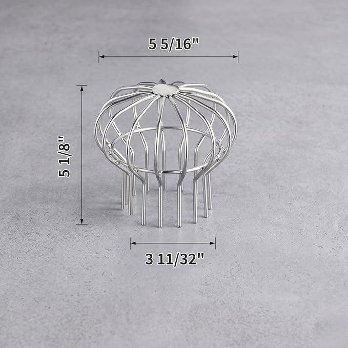 304 Stainless Steel Floor Drain Downspout Cover Insert Wire Mesh Strainer - Image 2