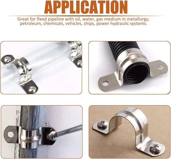 ISPINNER 25pcs M32 Stainless Steel Rigid Pipe Strap - Image 4