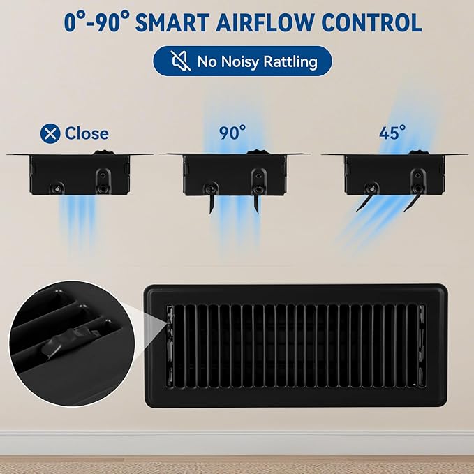4" x 12" Floor Register Vent Covers 4-Pack - Image 5