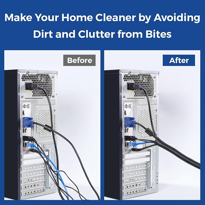 Wire Loom 3/8 inch 10ft, Split Loom, Outdoor Cord Protector | Flexible Wire - Image 5