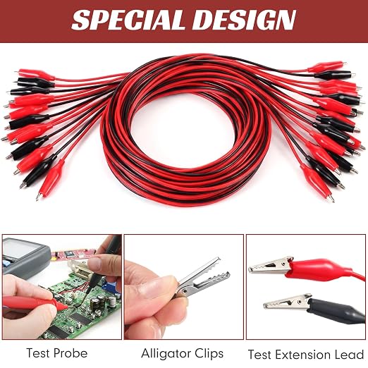 EBOOT 20 Pcs Alligator Clips Electrical - Image 2