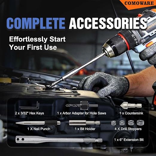 COMOWARE Drill Bit Set, Drill Driver Bit Set - Image 6
