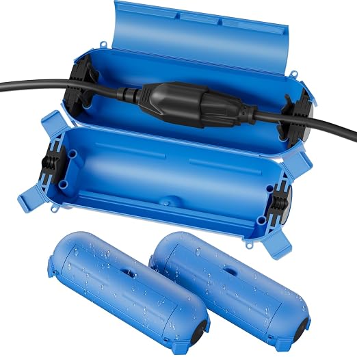 3 Pack Outdoor Extension Cord Waterproof Cover, by FLEMOON