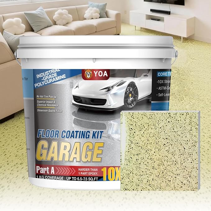 YOA Epoxy Colored Sand Floor Paint Kit | 100% Solids Content - Image 8