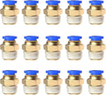 15Pcs 1/4" Tube OD x 1/4NPT Male Push to Connect Fittings by ROZESAZZ