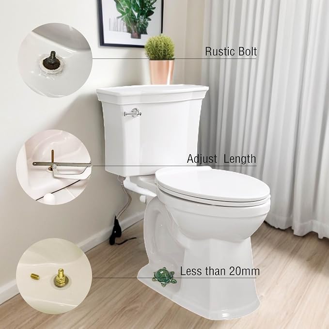 WANSHUNLMI Green Sea Turtle Toilet Floor Bolt Caps, Ceramic Sea Turtle Toilet - Image 9