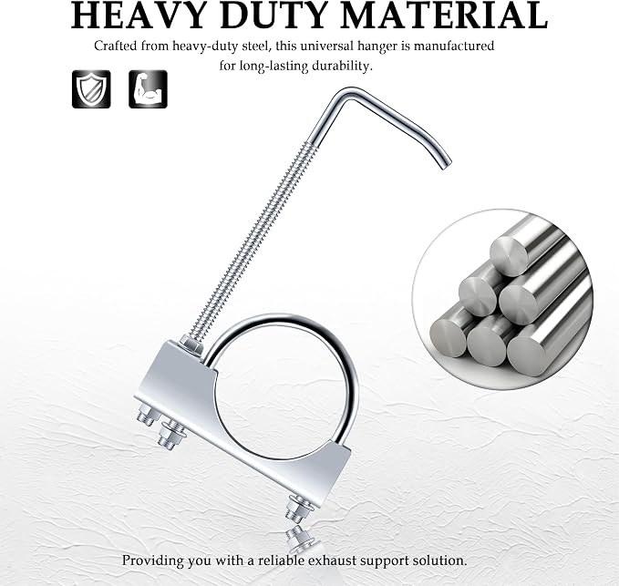 3 inch Exhaust Clamp with Hanger, Heavy Duty Exhaust Hanger with Clamp - Image 4