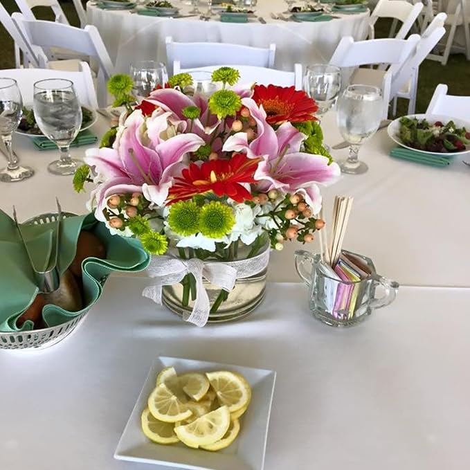 WGV Cylinder Vase, Floral Container, Glass Candle Holder Centerpiece Planter - Image 7