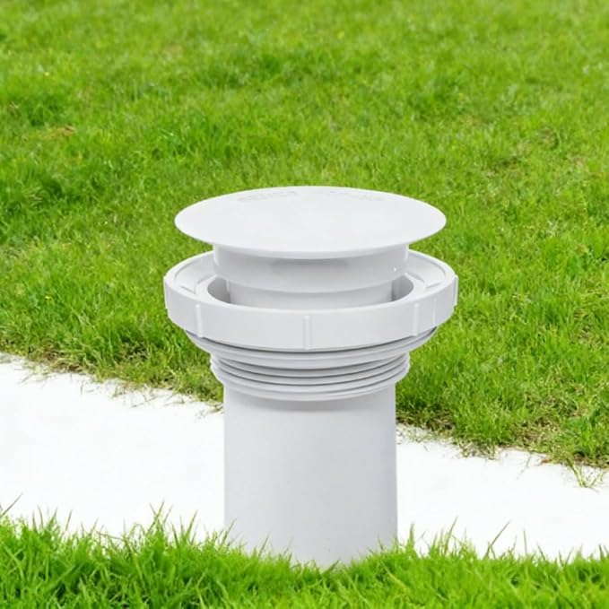 Novabright 3 x 4 Inches Sewer Cleanout Relief Valve White PVC Relief Valve - Image 7