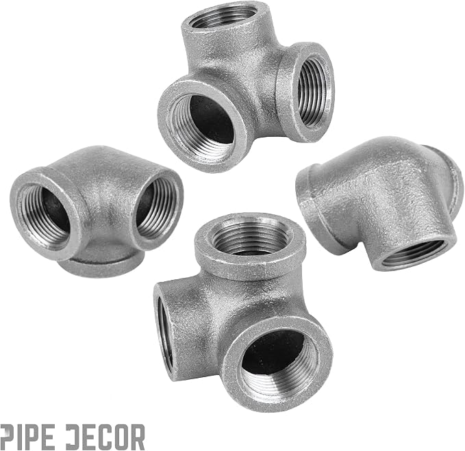 PIPE DECOR Side Outlet Elbow Fitting, 3/4 Inch, DIY Furniture, and Standard 3/4 - Image 7