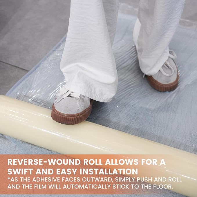 TAPEBEAR Carpet Protection Film 24" x 200' Carpet Cover 400 Sq.Ft - Image 2