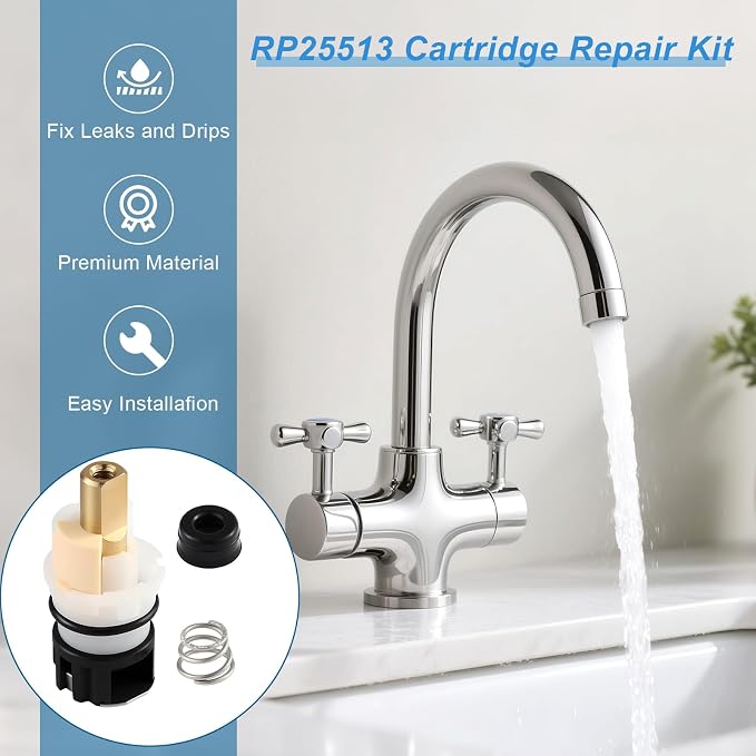 8 Pack RP25513 Faucet Stem Replacement, Compatible - Image 5