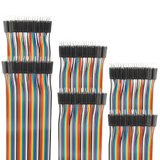 120pcs 20cm Breadboard Jumper Wires Male to Male Multicolored Dupont Wire 7.9 by EDGELEC
