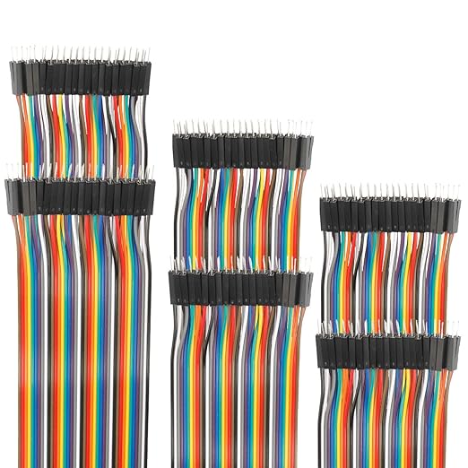 120pcs 40cm Breadboard Jumper Wires Male to Male Multicolored Dupont Wire 15.7 by EDGELEC