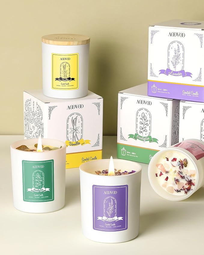 AOOVOO Lavender Scented Candles - Image 8