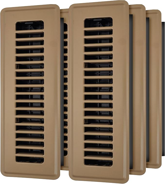 Floor Register 2x10, 6 Pack Brown Floor Vent Covers - Image 8