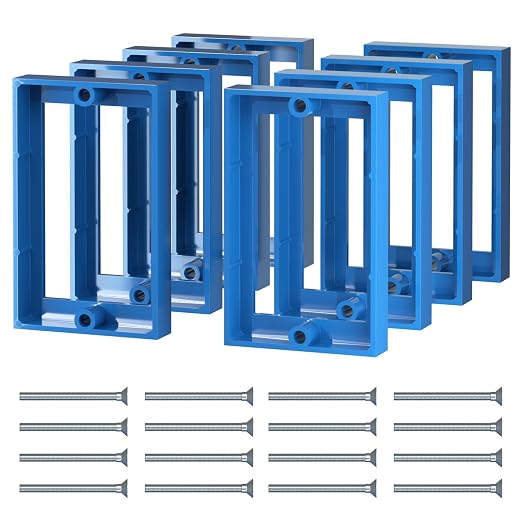 ABS 1/2 Inch Outlet Box Extender, Single Gang, 8 Pack | Single Gang Outlet Box by Unknown