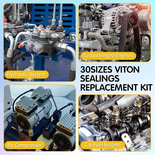 Viton O-Ring Kit, 30 Sizes, Shore 75A Durometer | FKM O-Rings, High-temperature - Image 7