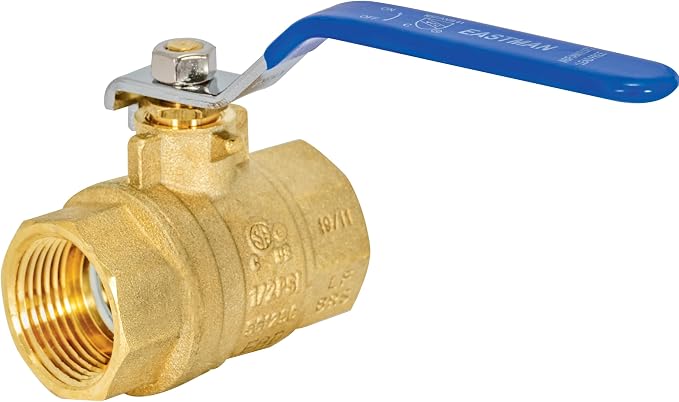 Eastman 1 Inch IPS Heavy Duty Full Port Ball Valve, Brass Plumbing Fitting by Eastman