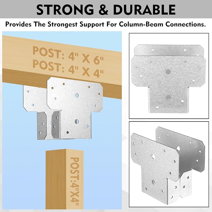 Yaocom 8 Sets T Shaped Post Bracket - Image 4