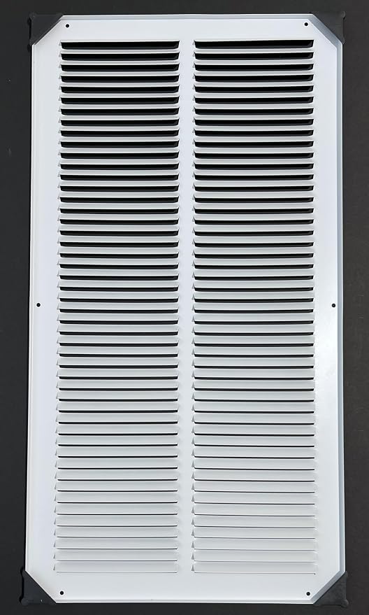 Fits 12x24 Duct Opening Stamped Steel Return Air Grille Vent Cover Grille - Image 3