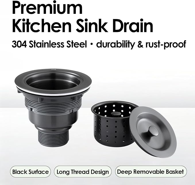 3-1/2-inch Kitchen Sink Drain - Image 2