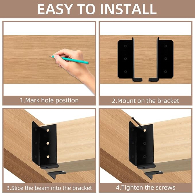 Split Mount Joist Hanger, 14 Gauge Joist Hangers Connectors - Image 7