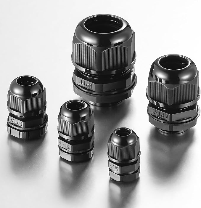 RTHIEAI 50 PCS 3/8" NPT Nylon Cable Gland Joints - Image 3