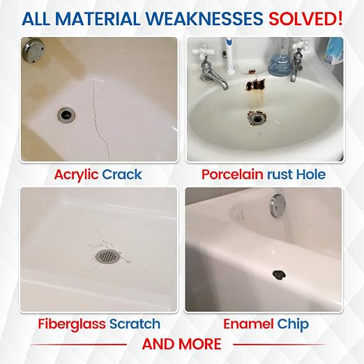 Bathtub & Shower Repair Kit for Enamel, Fiberglass, Acrylic Tub | Ultra-Bond - Image 7