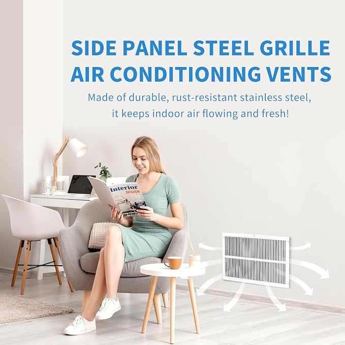 30 x 8 Return Air Grille, Air Return Vent Cover, AC Vent Cover, Cold Air Return - Image 4