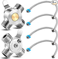 2 Pack 3/8 Inch Brass Manual Thermostatic Shower Water Mixing Valve | Hot and by Unknown