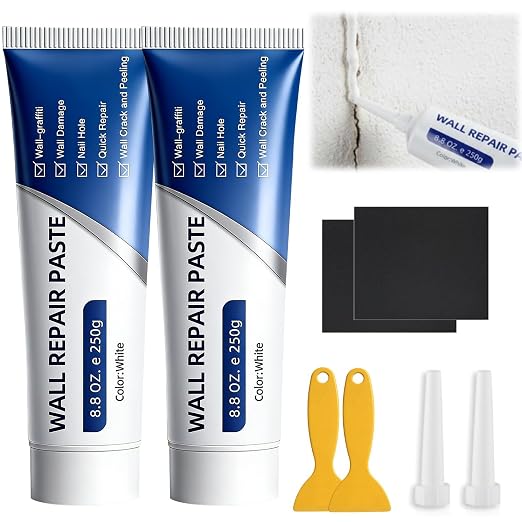 2PCS Drywall Repair Kit, Wall Mending Agent, Wall Patch Repair Kit by Livalur