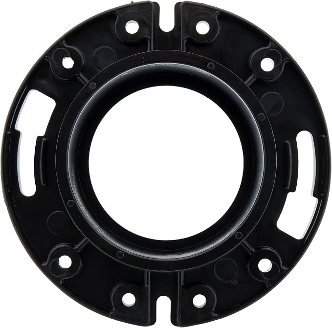 RecPro RV Toilet Closet Flange | 4x3 | ABS Plastic | Toilet-to-Floor Mount | RV - Image 4