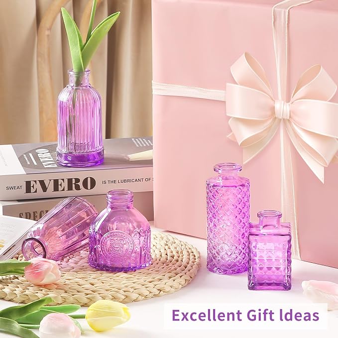 Glass Bud Vases in Bulk Set of 30 Pcs, Small Glass Vases - Image 2