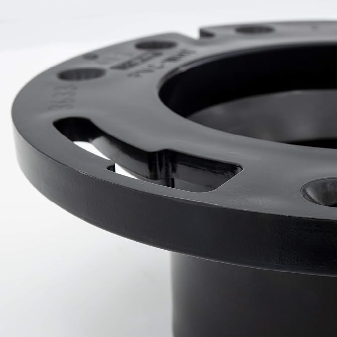 RecPro RV Toilet Closet Flange | 4x3 | ABS Plastic | Toilet-to-Floor Mount | RV - Image 5