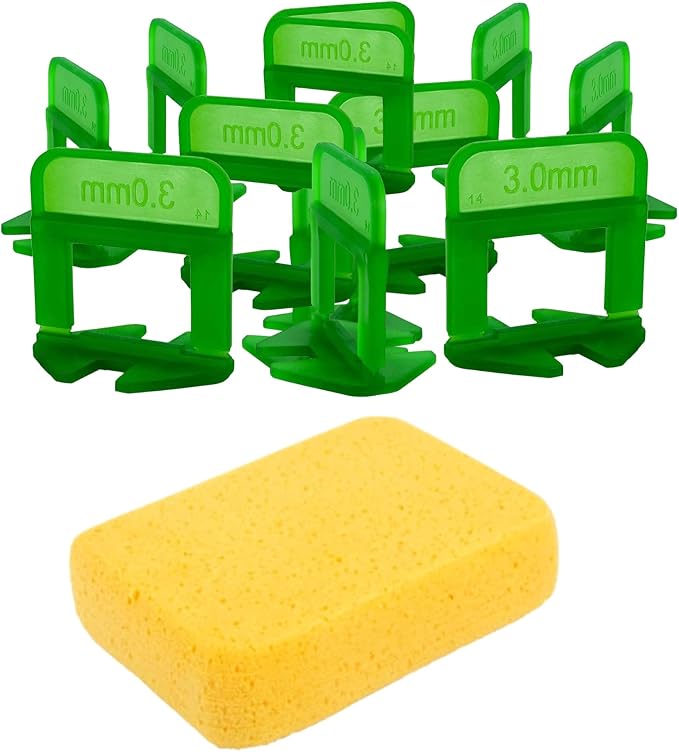 Tile Leveling System 1/8 inch- 2000 Piece Tile Spacers- Tile Spacers Leveling by EMAISTORE
