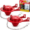 2 Pack 2-Inch Toilet Flapper Replacement Kit – Fix Running Toilets & Ghost by LydiasDeal